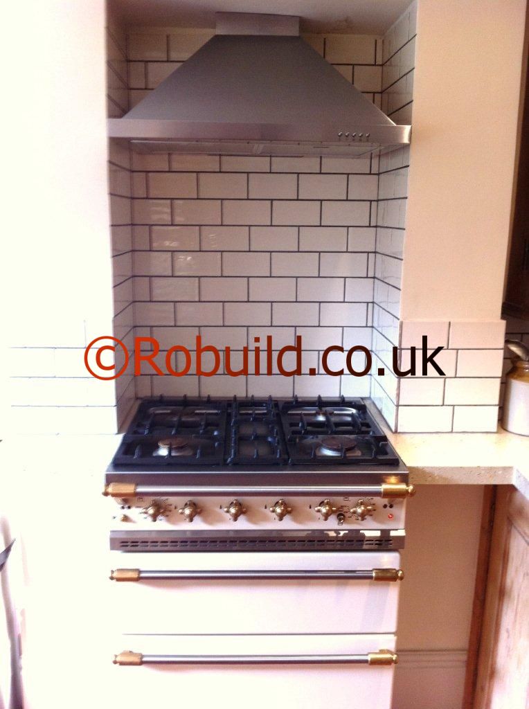 cooker hob oven in fireplace