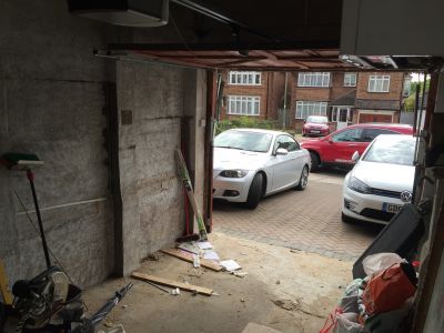 Interior Garage - before Conversion