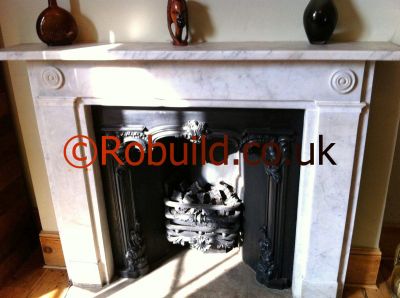 cast iron gas fireplace