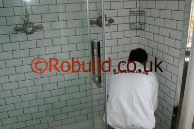 double shower cubicle
