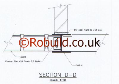 metal rsj beams kitchen extension