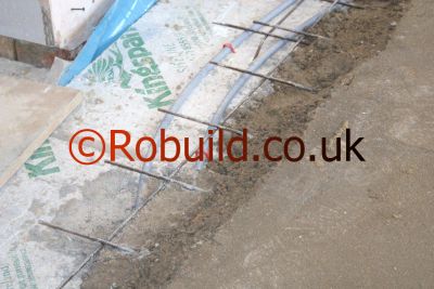 concrete floor metal mesh 