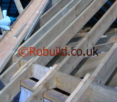 wall plate roofing rafters