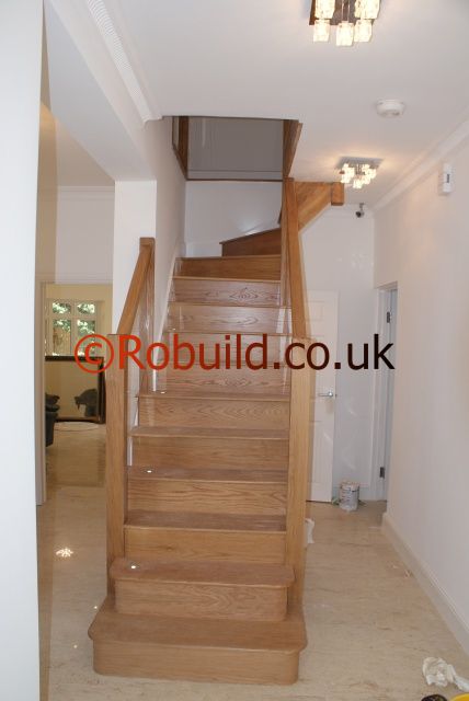 hardwood modern staircase 